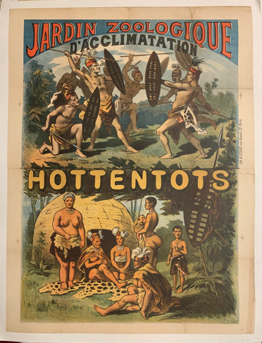 Link to Jardin Zoologique d'Acclimatation, Hottentots PosterFrance, 1888 Product