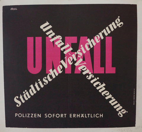 Link to Unfall Versicherung Städtische Versicherung ✓Austria, C. 1950s Product