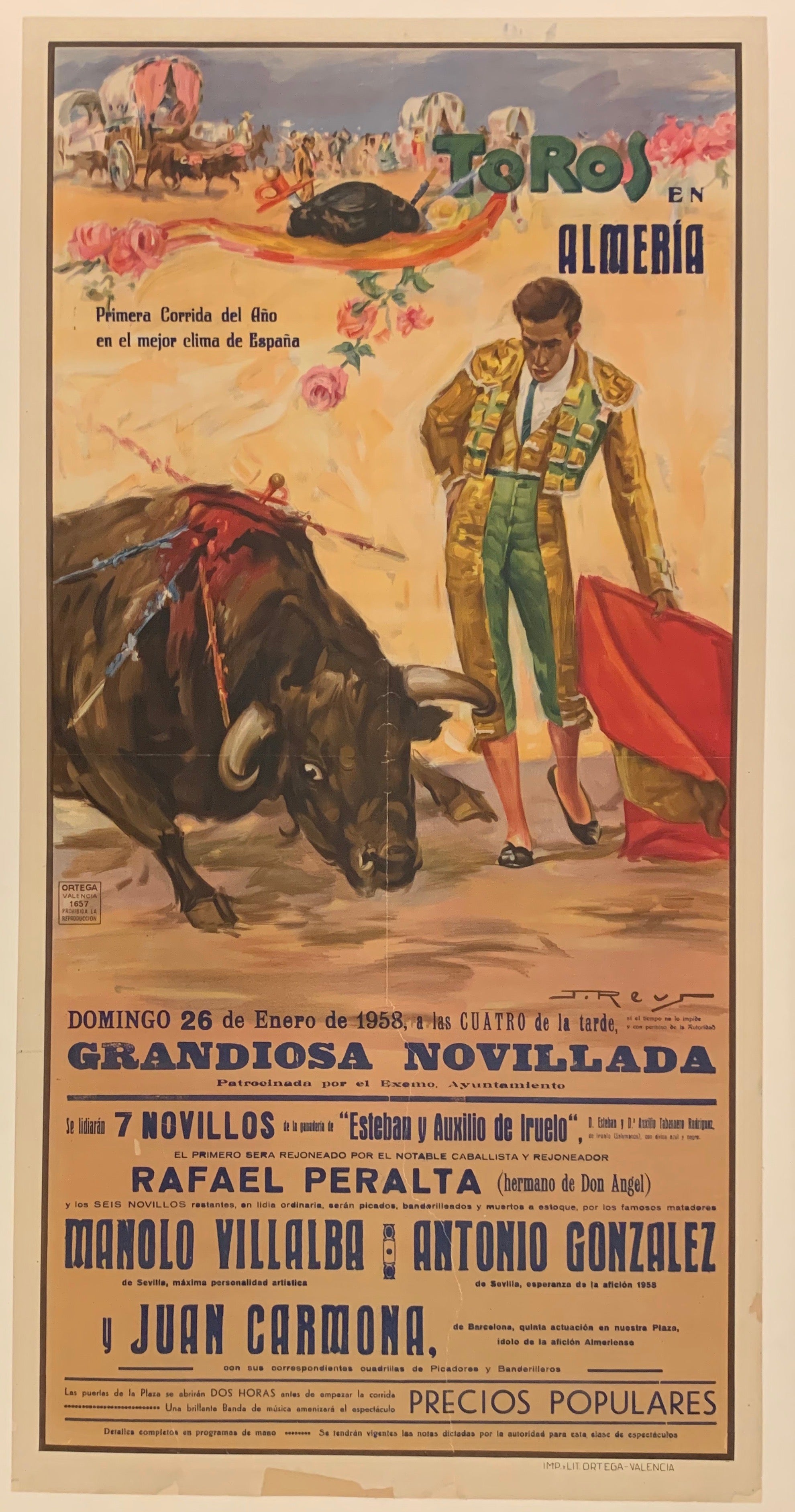 Toros en Almeria Poster ✓