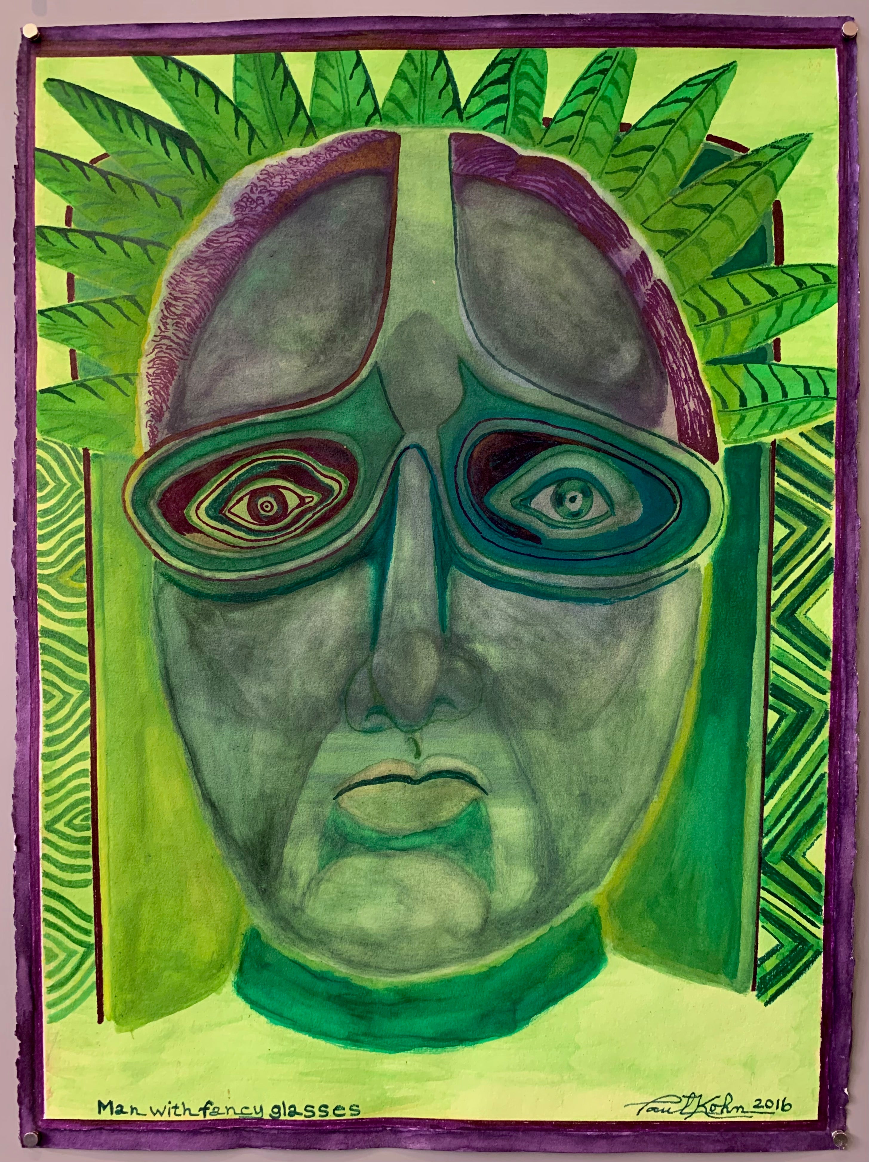 Paul Kohn 'Man with Fancy Glasses' #50