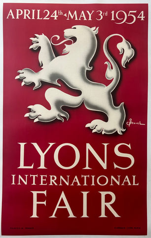 Link to  Lyons International Fair 1954 PosterFrance, 1954  Product