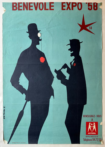 Link to  Benevole Expo '58 PosterBelgium, 1958  Product