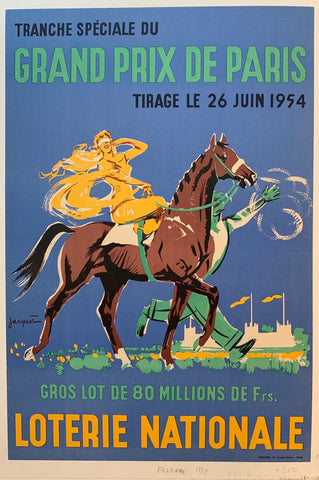 Link to  Loterie Nationale: "Horse Race"France 1954  Product