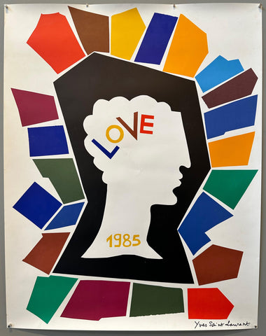 Yves Saint Laurent Love 1975 Poster