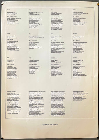 Link to  Plakatbilder zu Konzerten PosterGermany, 1969  Product