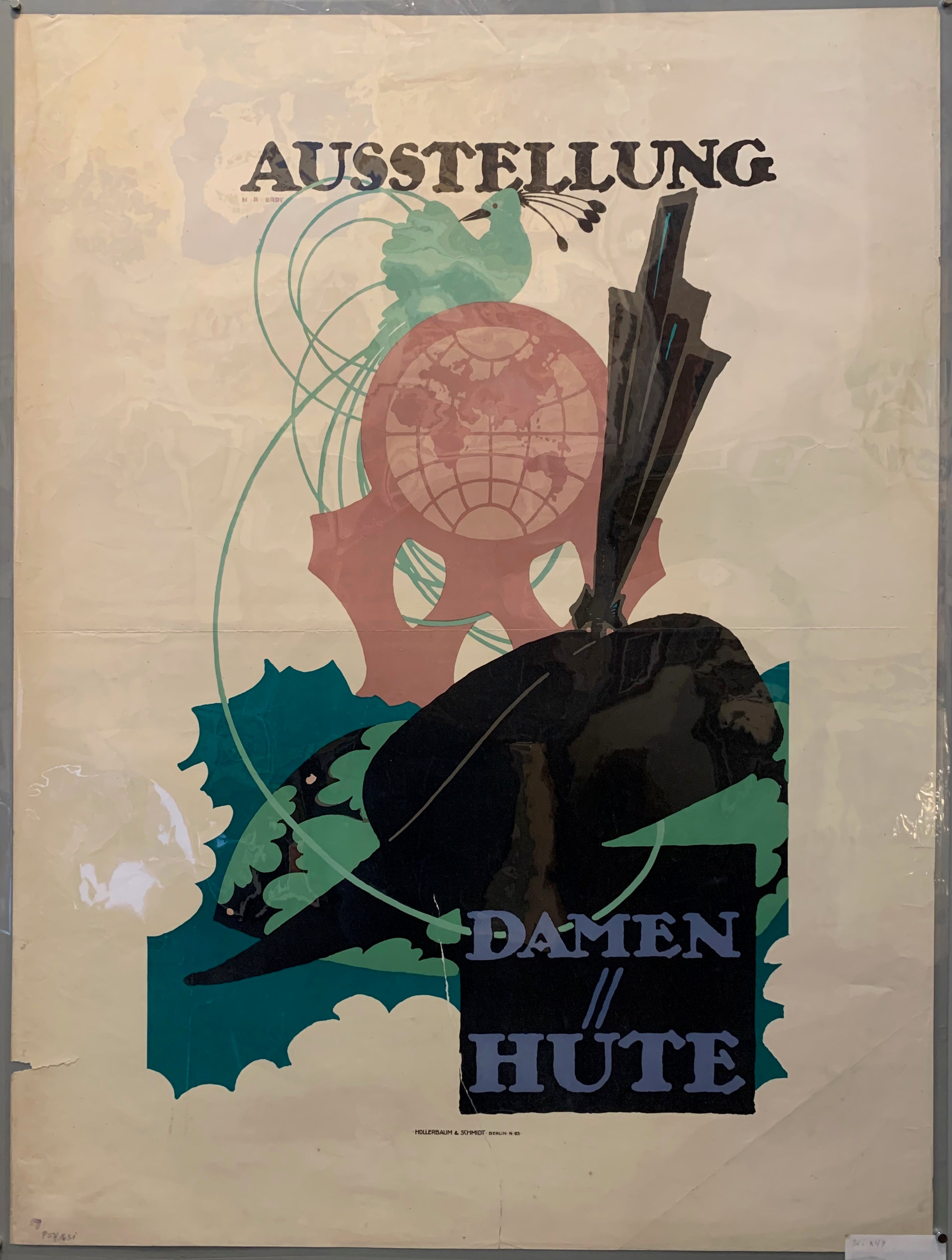 Damenhute Ausstellung Poster