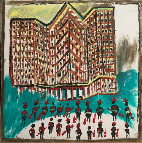 Link to Apartment With Musicians #08, Jimmie Lee Sudduth PaintingU.S.A, c. 1995 Product