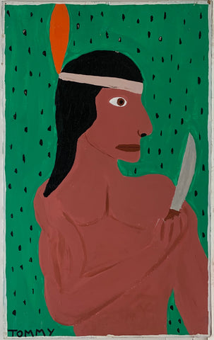 Link to  Indian Warrior #14 Tommy Cheng PaintingU.S.A, c. 1994  Product