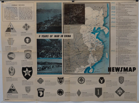 Link to Newsmap Industrial Edition "8 Years of War in China"USA, C. 1945 Product