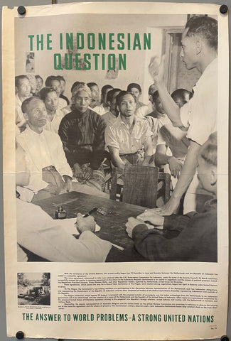 Link to  The Indonesian Question - United Nations PosterU.S.A., c. 1950  Product