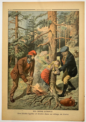 Link to  Le Petit Journal - "Un Crime Atroce"France, C. 1900  Product