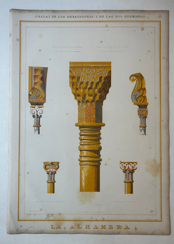 Link to Salas de los Embajadores y de las dos Hermanas Alhambra Print 23England, c. 1844 Product