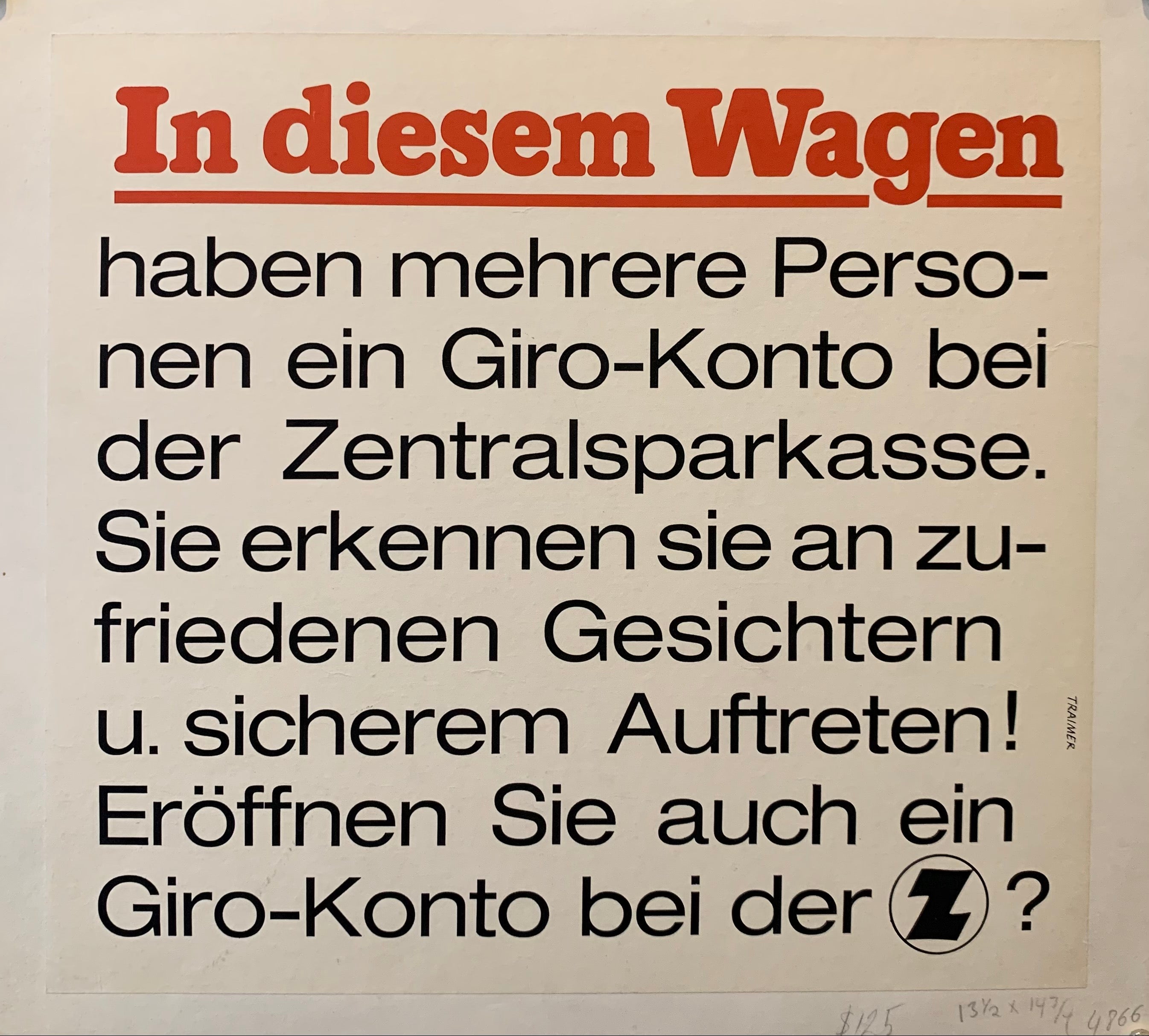 In Diesem Wagen Poster