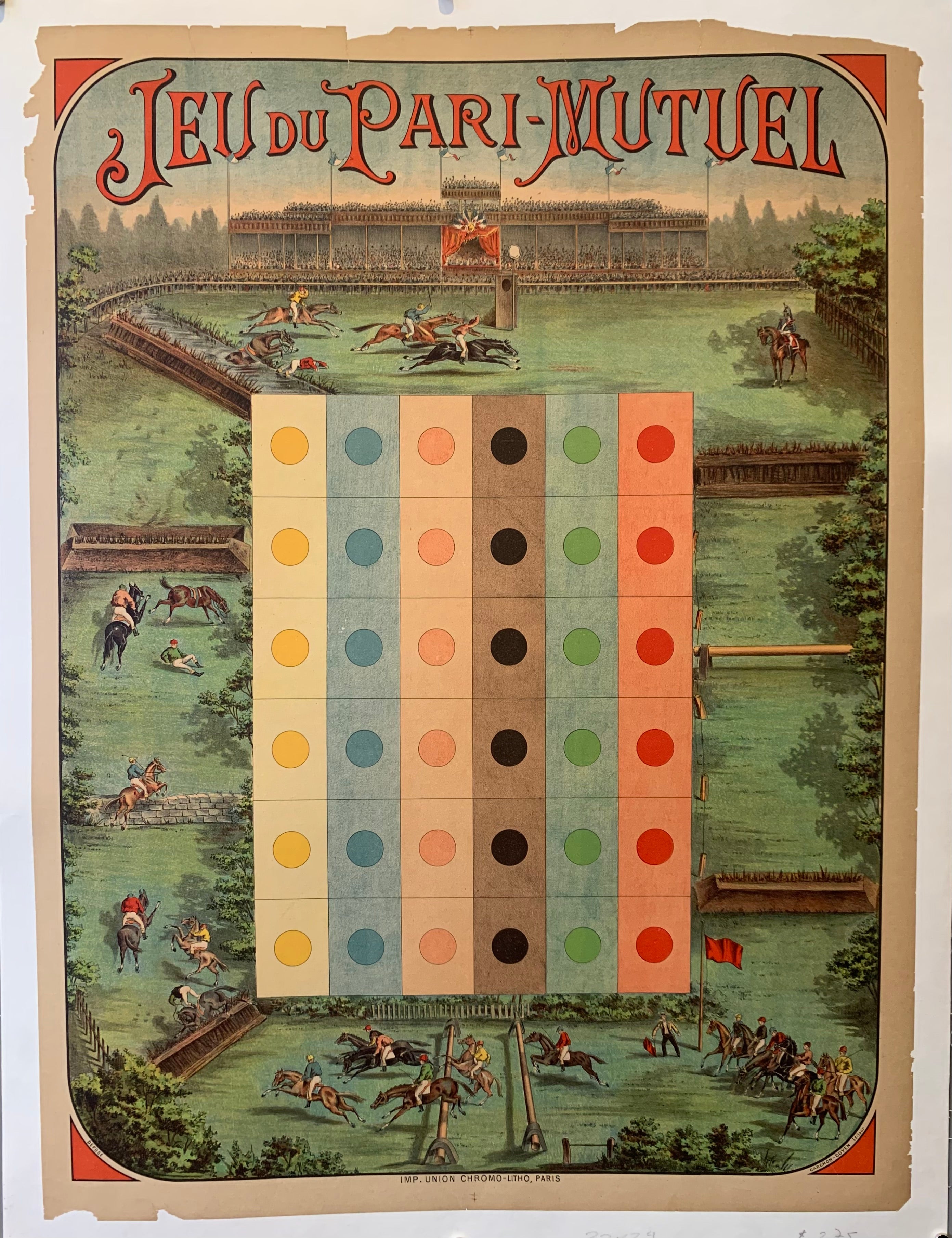 Jeu Du Pari-Mutuel Poster