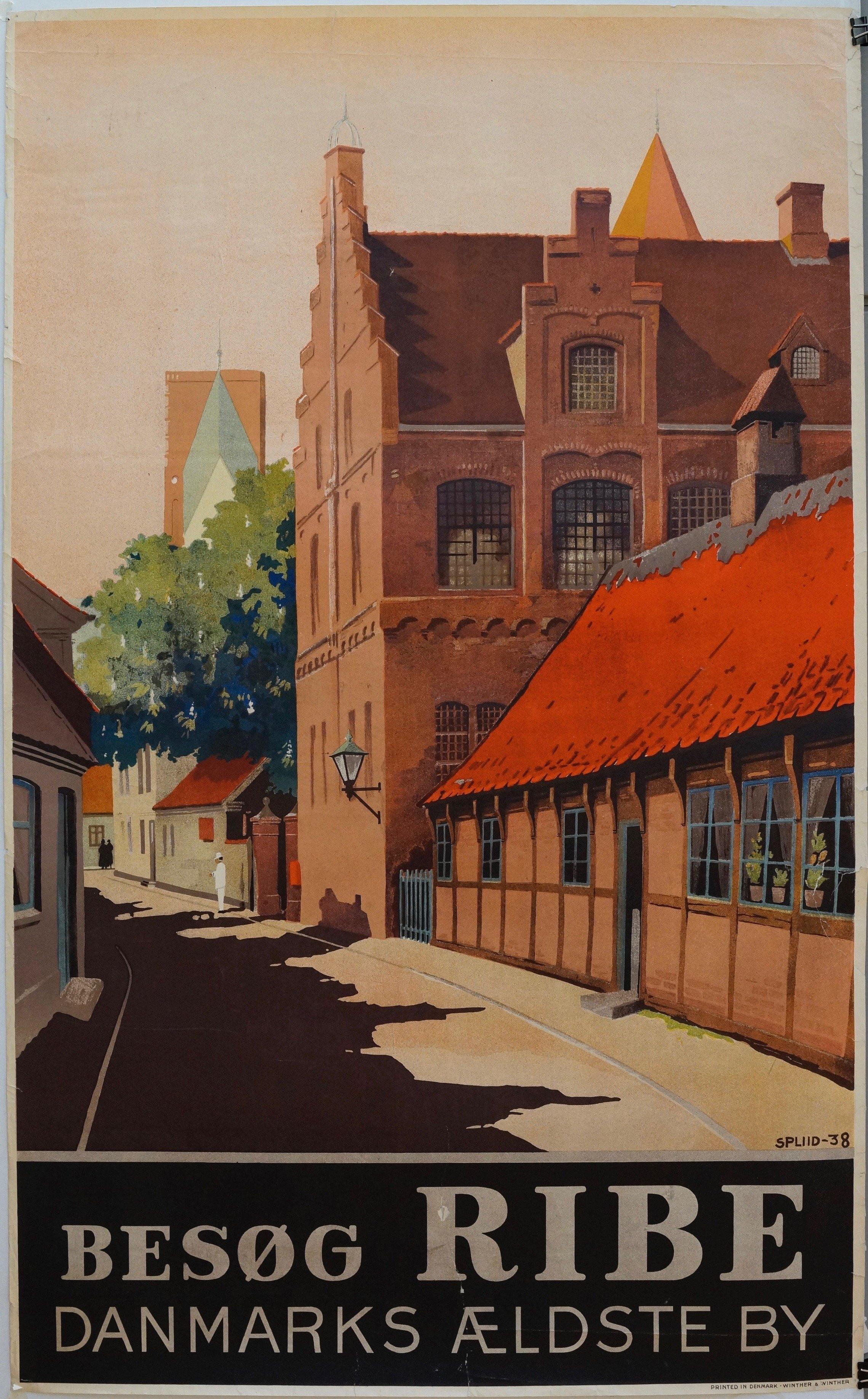 Besøg Ribe Danmarks By – Poster Museum