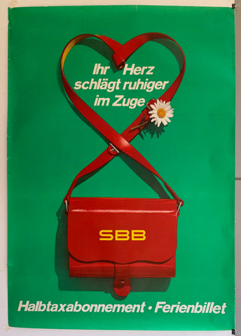 Link to Ihr Herz schlägt ruhiger im Zuge PosterSwitzerland, c. 1959 Product