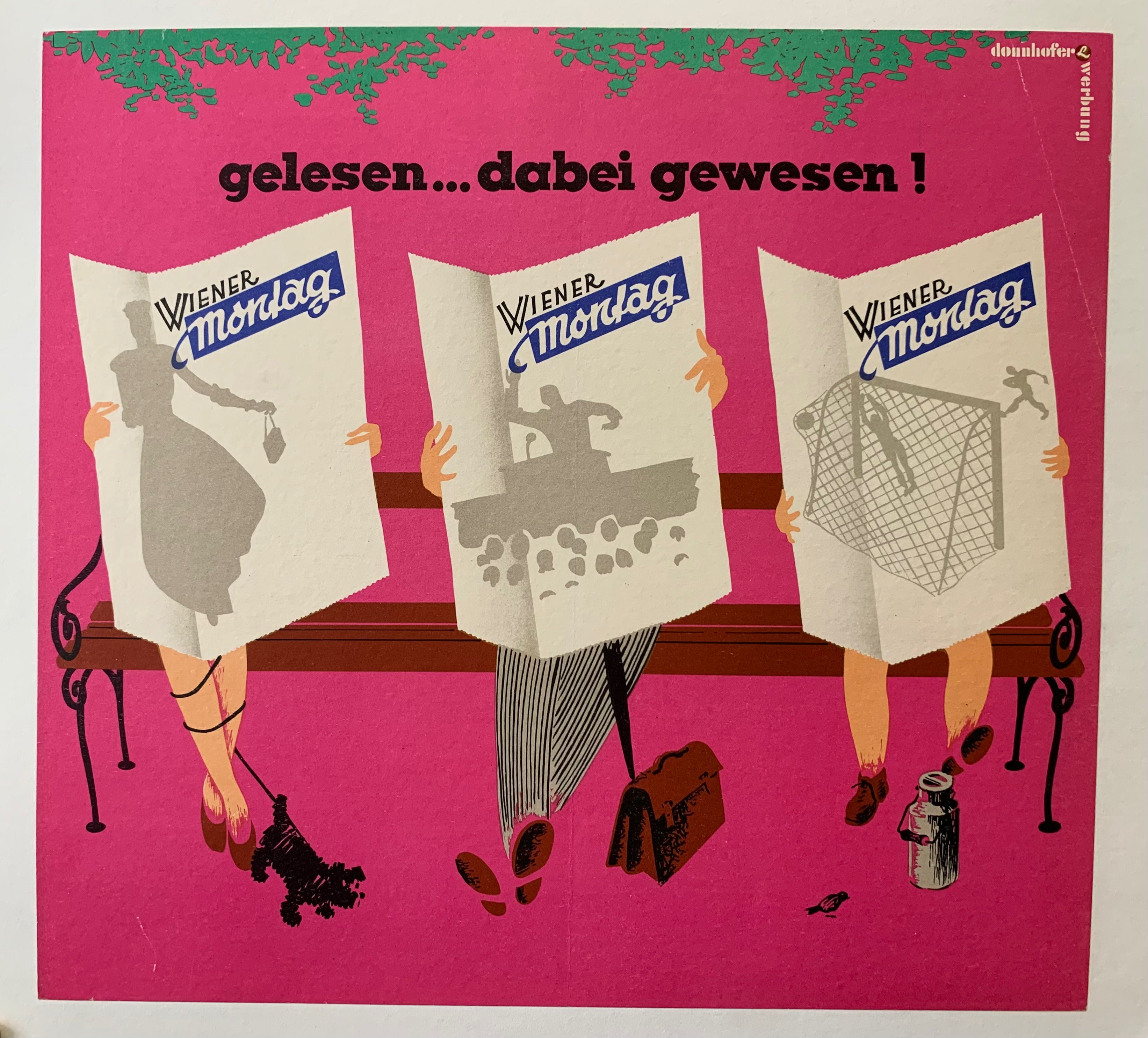 Wiener Montag Poster ✓