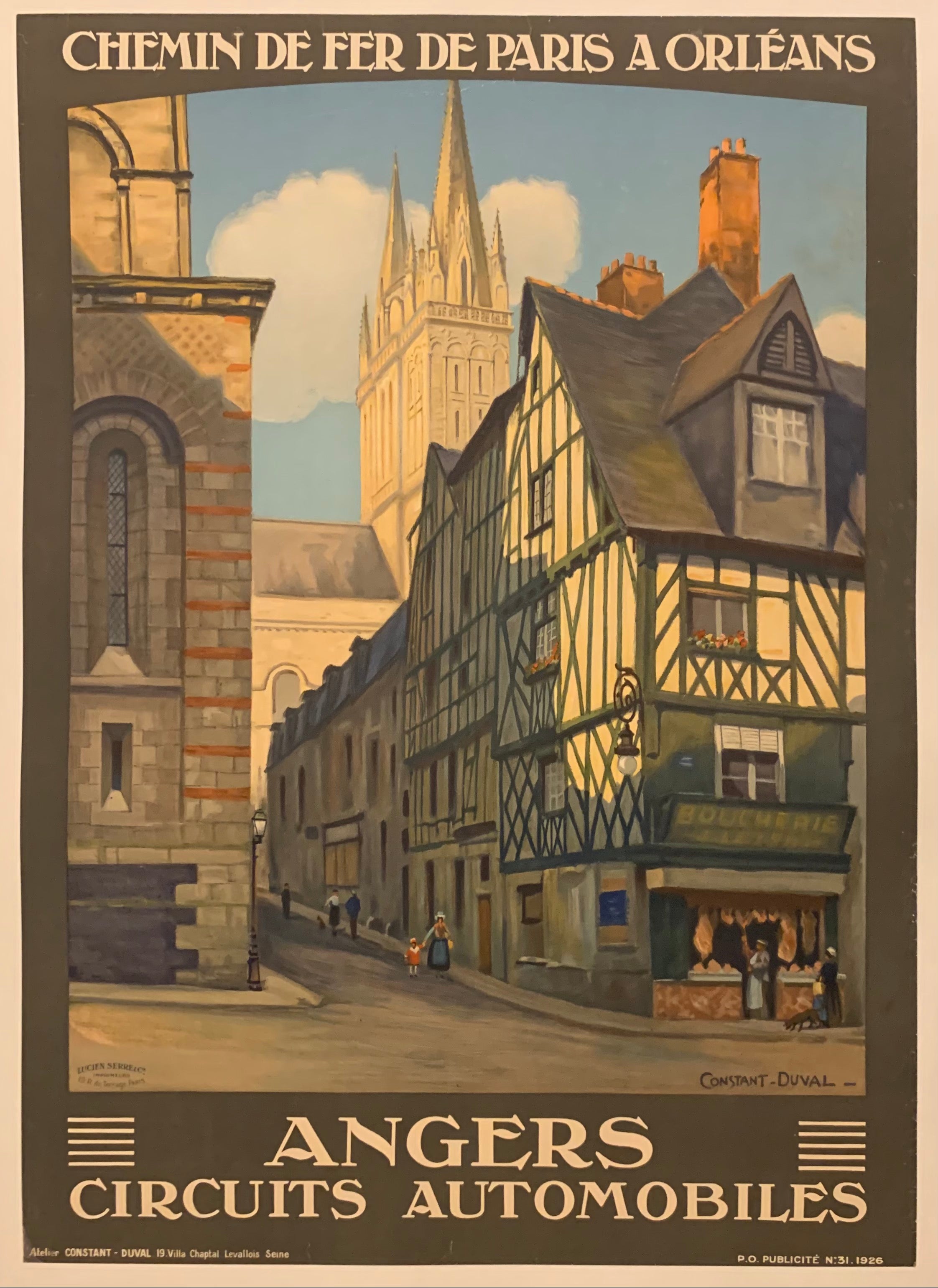 Angers Circuits Automobiles Poster ✓