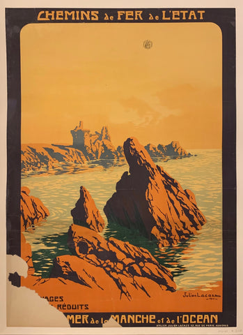 Link to  Bains de Mer de la Manche et de l'Ocean Poster ✓France, 1911  Product