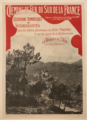 Link to Chemins de Fer du Sud de la France Poster ✓France, c. 1910 Product