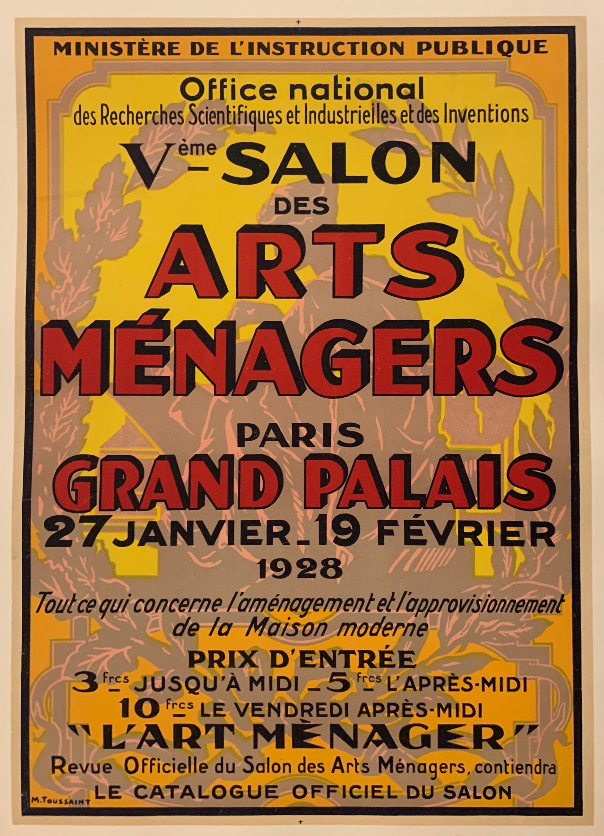 Salon des Arts Menagers Poster ✓