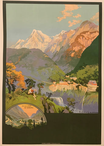 Link to  Vue Sur la Vallee d'Ossau Poster ✓France, c. 1925  Product
