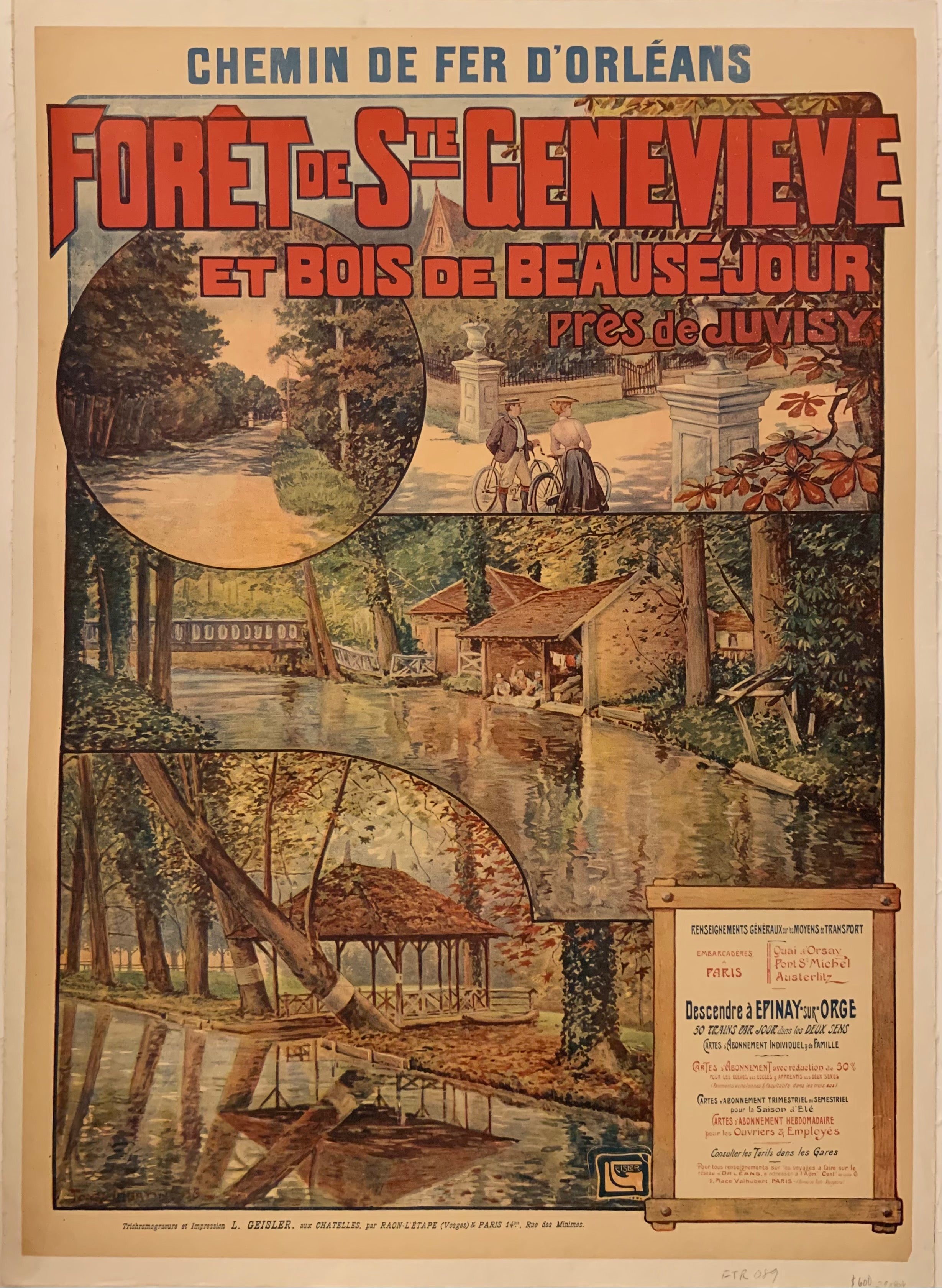 Foret de Ste Genevieve Poster ✓