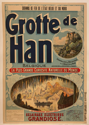 Link to  Grotte de Han Poster ✓France, c. 1900  Product