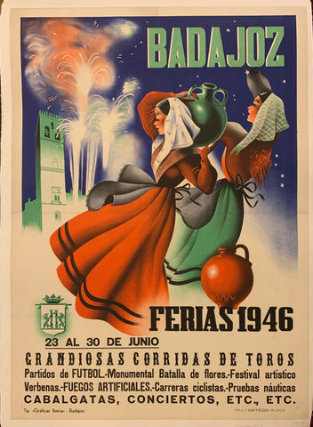 Link to  Badajoz Ferias Poster ✓France, 1946  Product