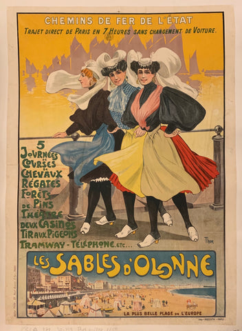 Link to  Les Sables d'Olonne Poster ✓France, c. 1900  Product