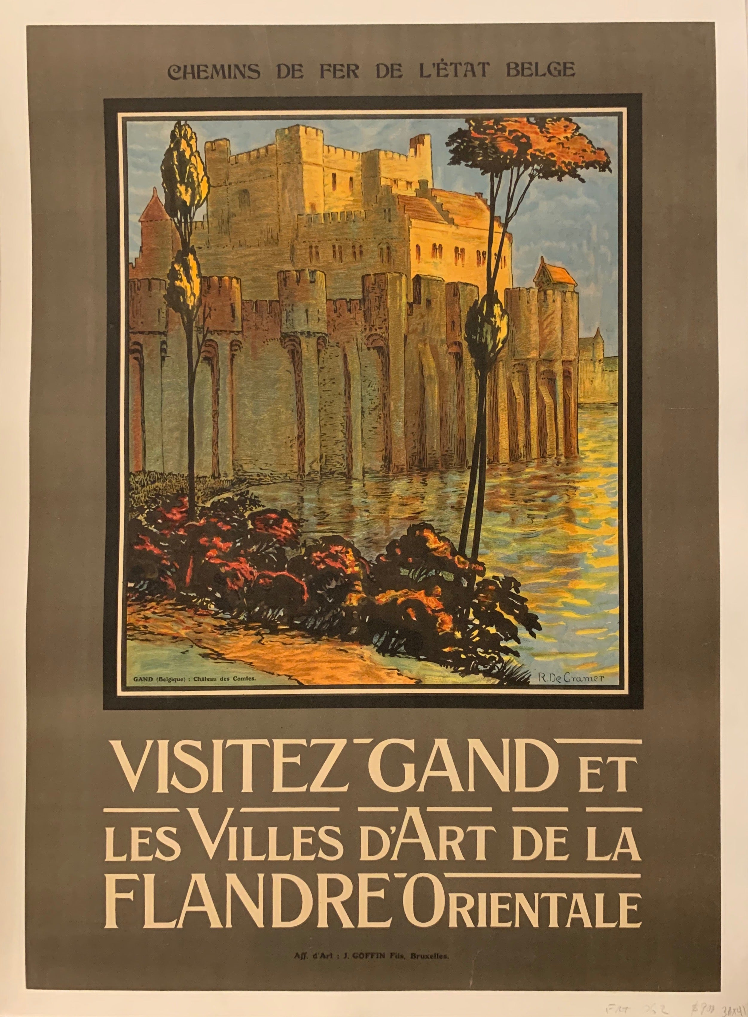 Visitez Gand Poster ✓