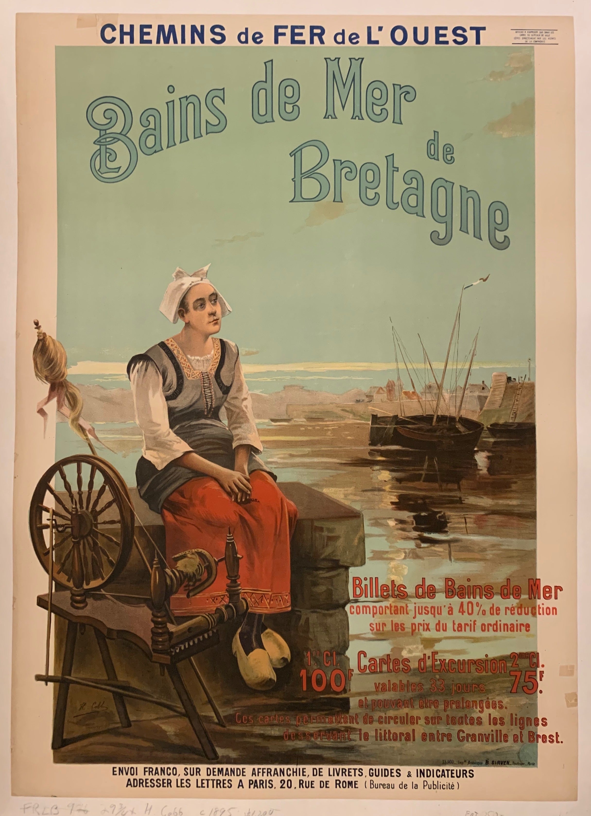 Bains de Mer de Bretagne Poster ✓