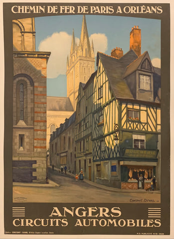 Link to  Angers Circuits Automobiles Poster ✓France, 1926  Product