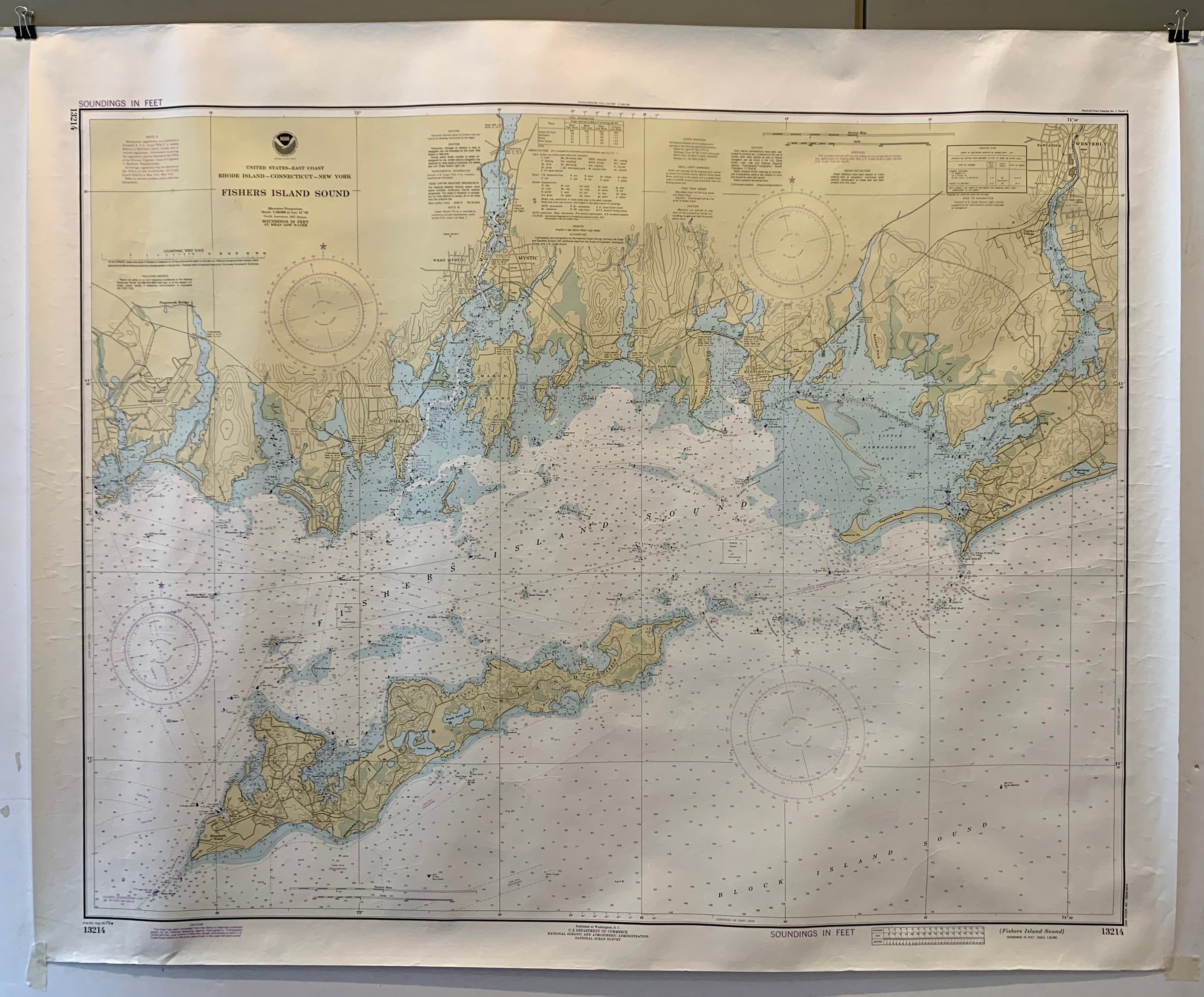 NOAA Fishers Island Sound Map
