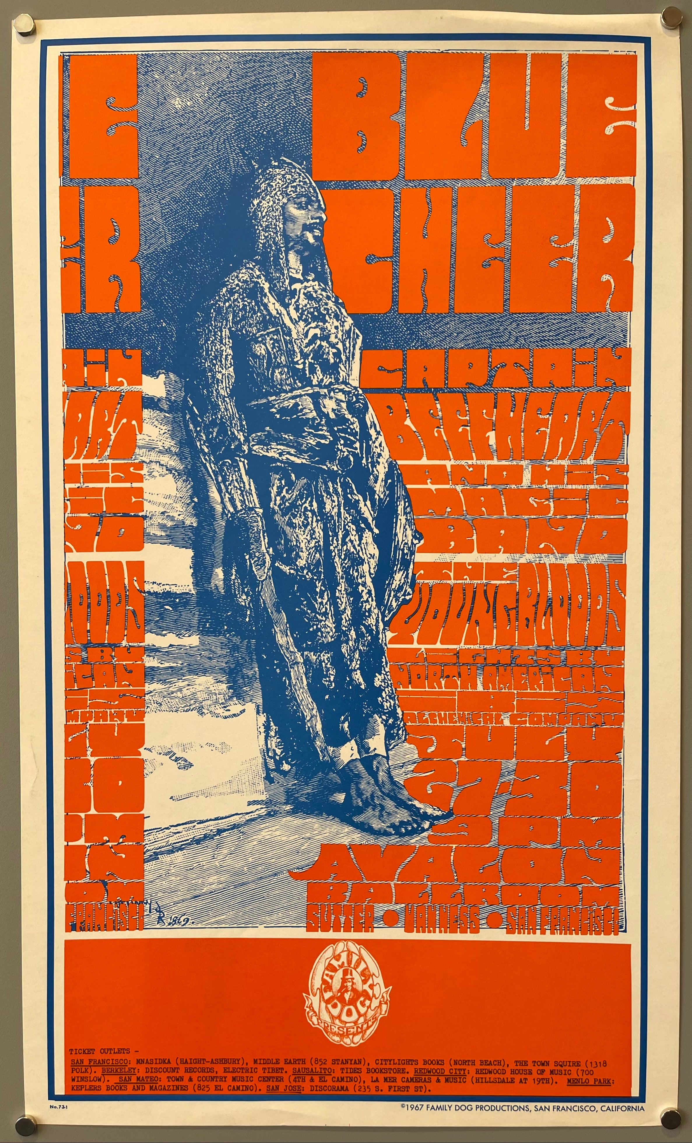 poster of a man in blue