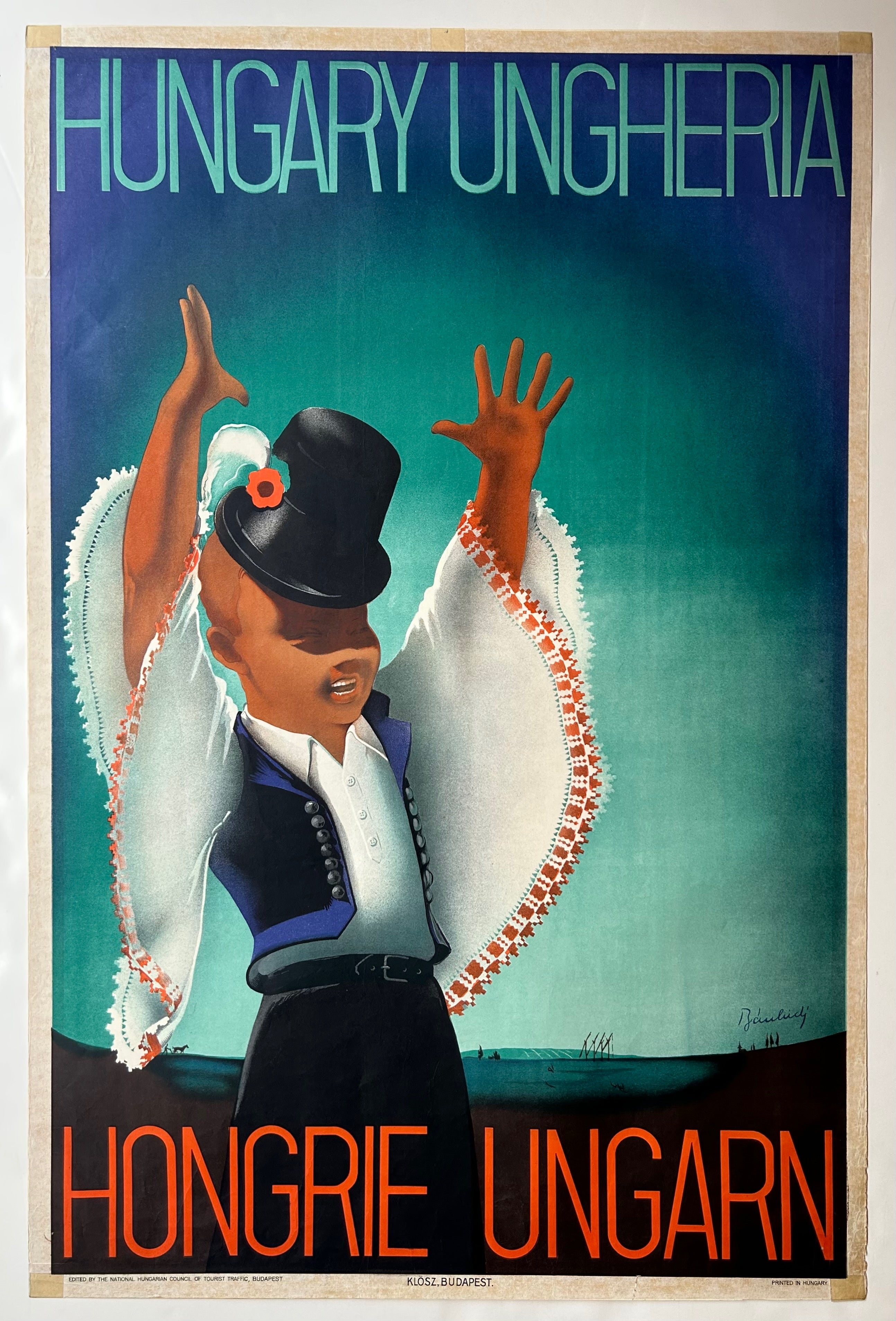 Hungary Ungheria Travel Poster