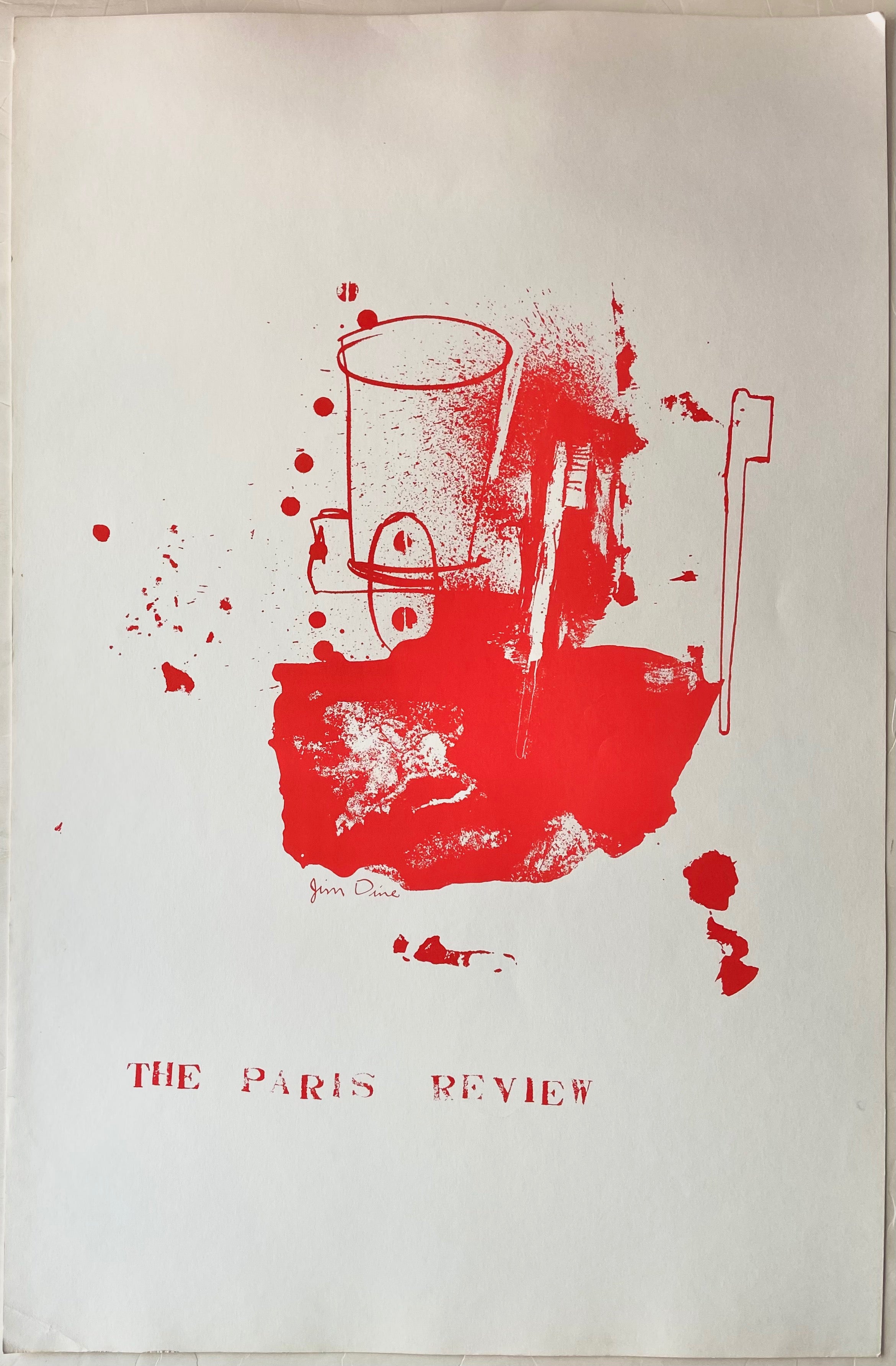 poster for the paris review by jm dine
