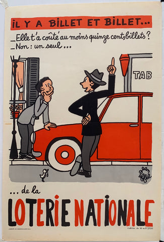 Link to Loterie Nationale: "How many tickets did she cost? Only One"France, 1962 Product