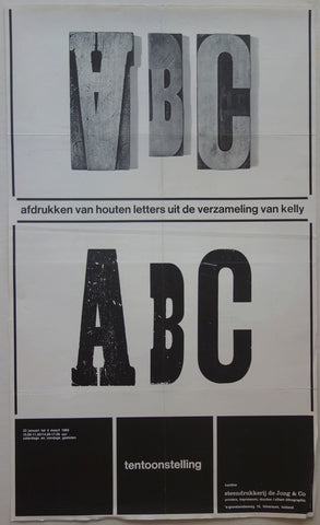 Link to Tentoonstelling: Afdrukken Van Houten Letters Uit De Verzameling Van KellyNetherlands, 1965 Product