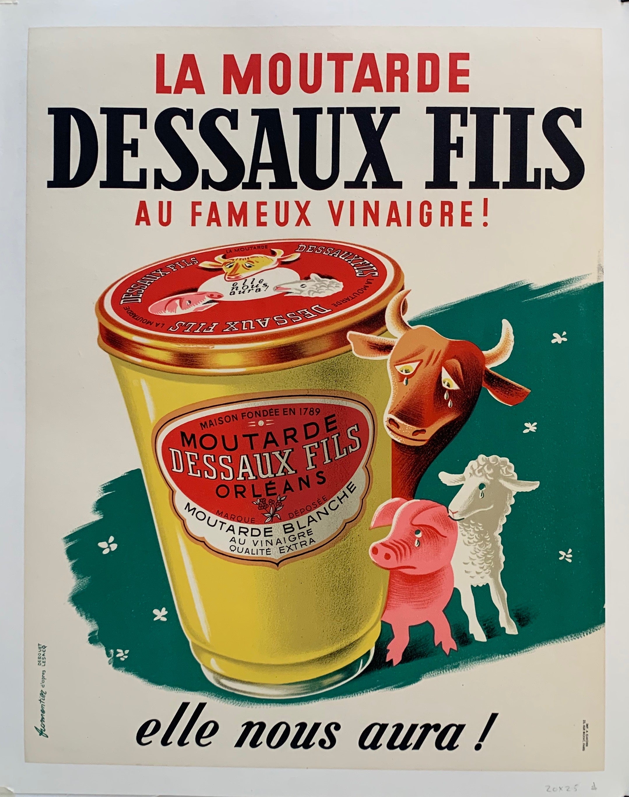 La Moutarde Dessaux Fils Advertisement