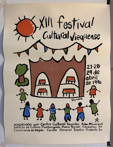 Link to  XIII Festival Cultural Viequense PosterPuerto Rico, 1990  Product