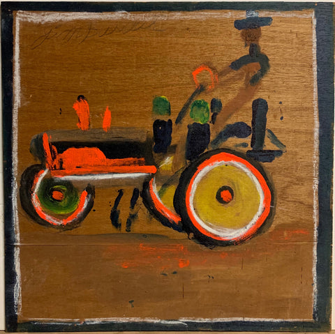 Link to  Orange Tractor #113, Jimmie Lee Sudduth PaintingU.S.A, c. 1995  Product