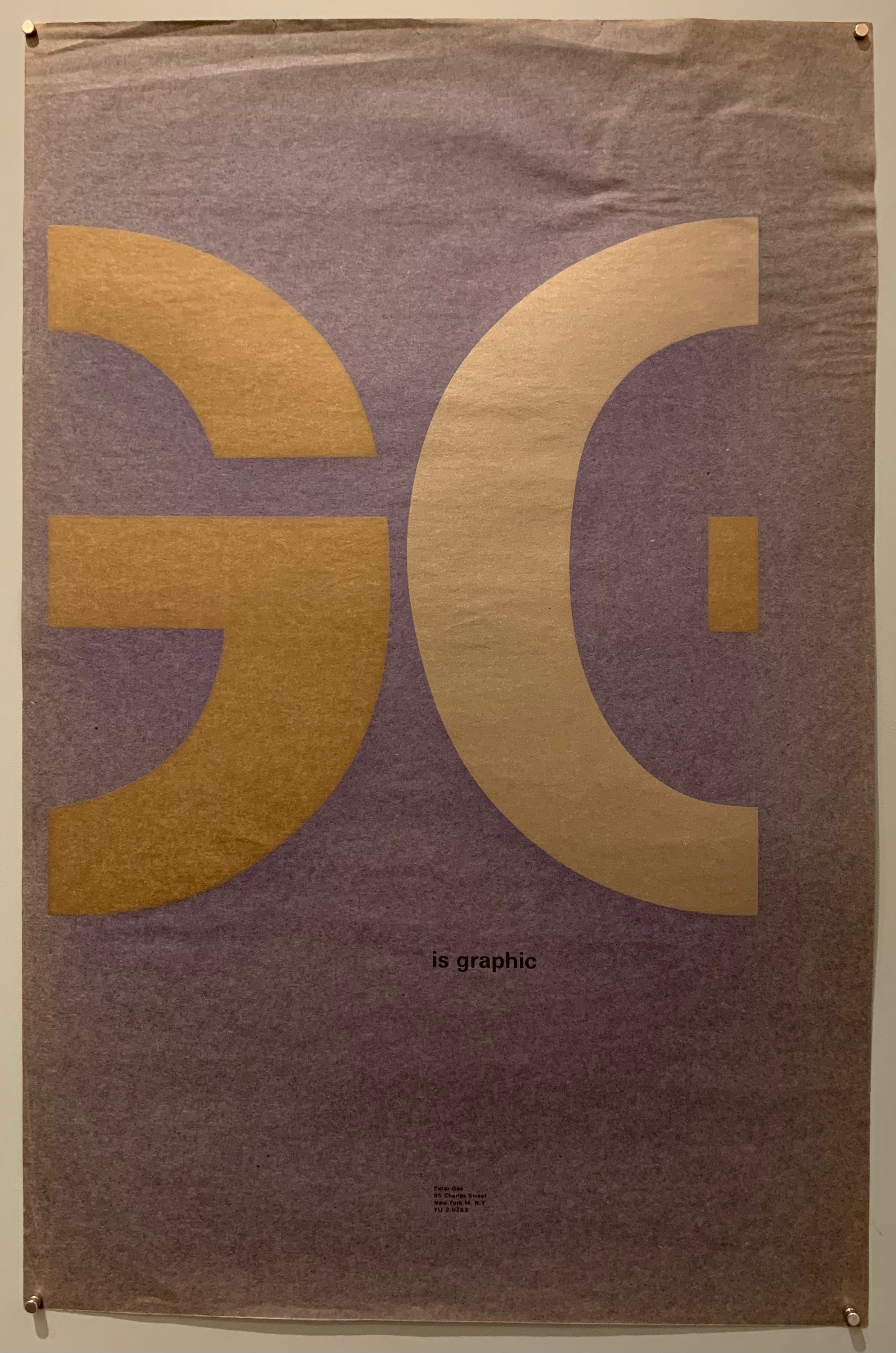 A Peter Gee print for his studio