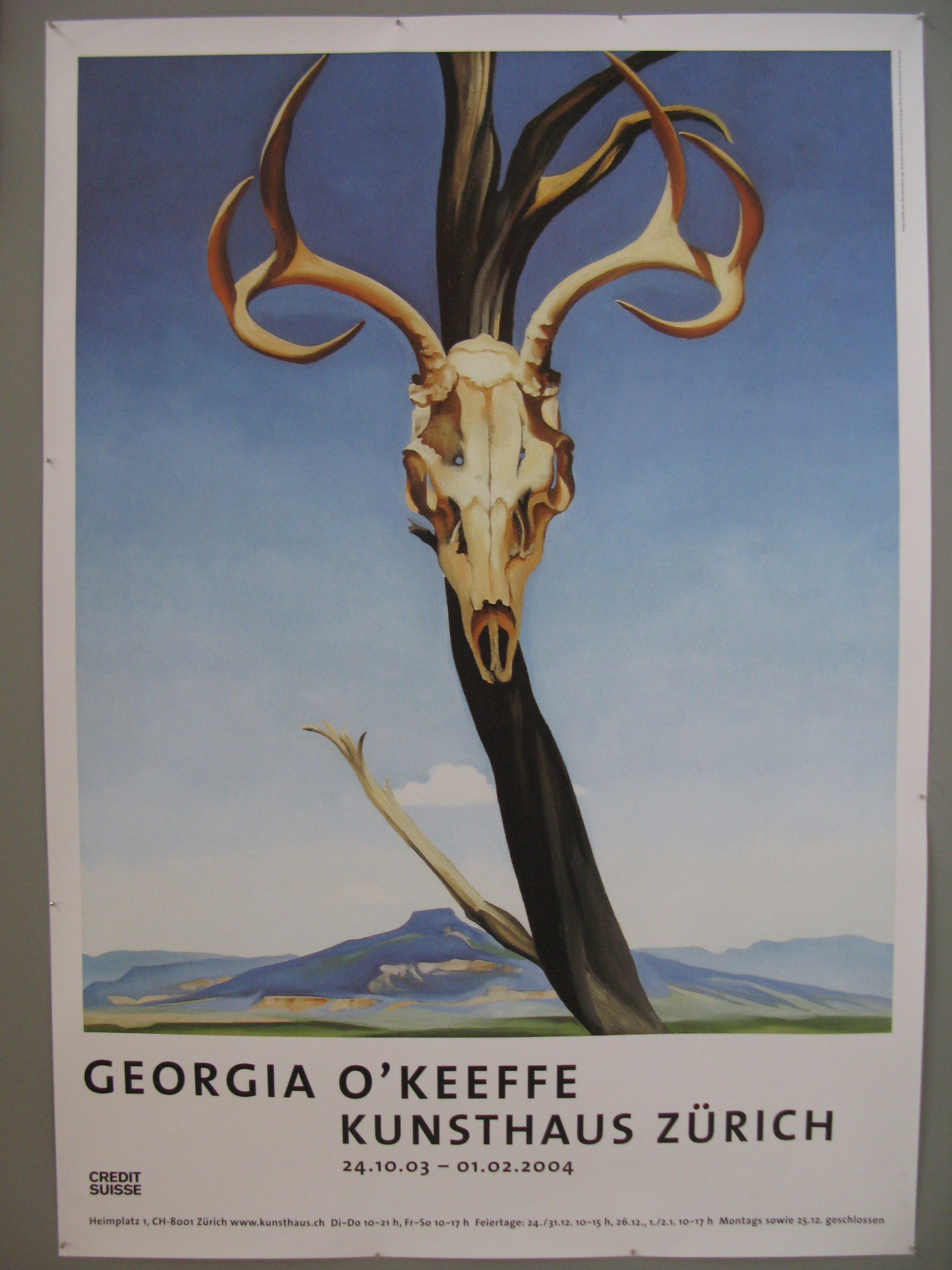 inden længe Majestætisk jeg er enig Georgia O'Keefe Swiss Poster – Poster Museum