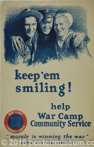 Link to keep 'em smiling! help War Camp Community ServiceM. Leone Bracker Product