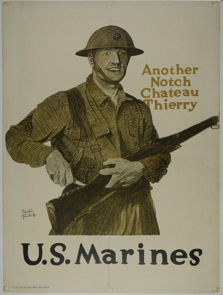 米軍放出品　ポスター　MARINE USLB432_us-marine-