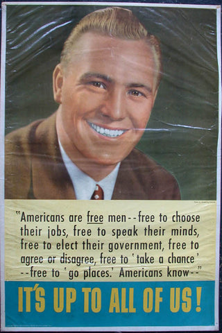 Link to It's Up To All Of Us! American's Are Free MenH. Armstrong Roberts Product