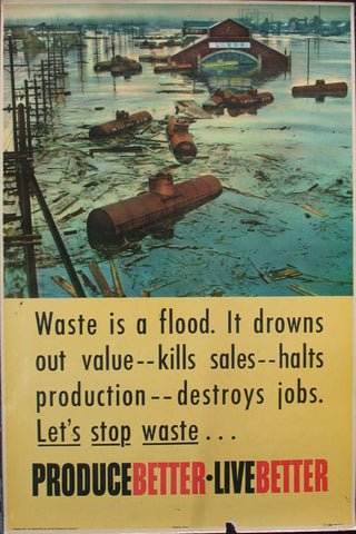 Link to  PBLB Waste Is A Flood PrintAcme  Product