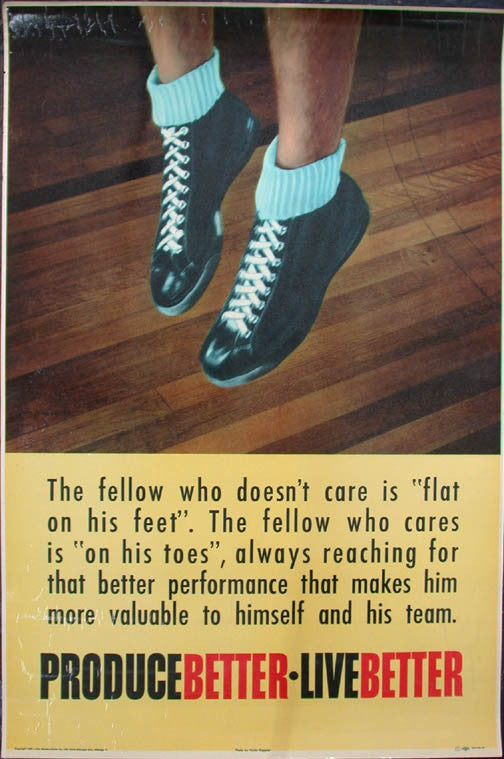 PBLB The Fellow Who Doesn't Care Is Flat On His Feet Print
