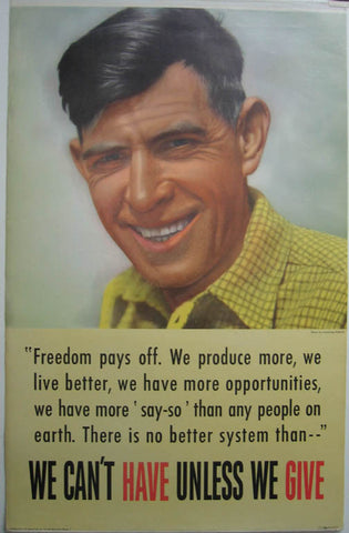 Link to We Can't Have Unless We Give Print: Freedom Pays OffH. Armstrong Roberts Product